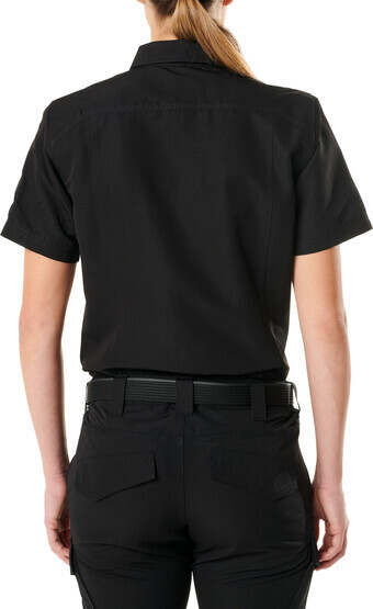 5.11 Women's Tactical Fast-Tac Short Sleeve Shirt in Black